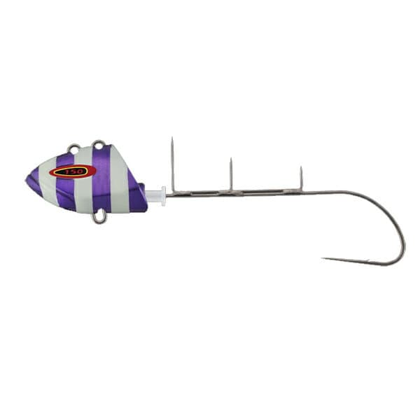 Jackall Replacement Hook Anchovy Dragon Tenya 30 gou (113g) Purple / Glow Stripe