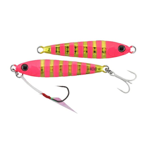 Jackall Bigbacker Jig 30g 62mm Sinking #超ヒラメストライプ