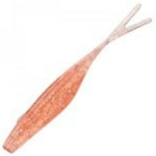 Reins Ajimata Shad 2.5 inch 62mm 10pcs #218 UV Red Shrimp Holo