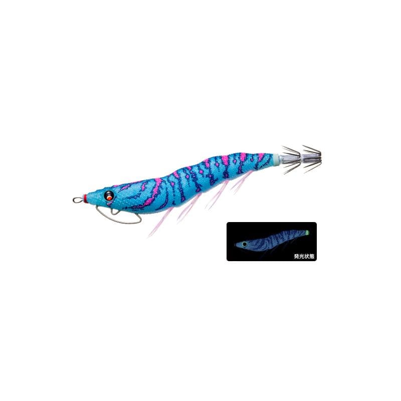 デュエル(DUEL) EZ-Q キャスト 喰わせ 3.0号 ブルー夜光ブルーボイル / パタパタ エギング エビ 餌木 アオリイカ | 釣具 釣り フィッシング