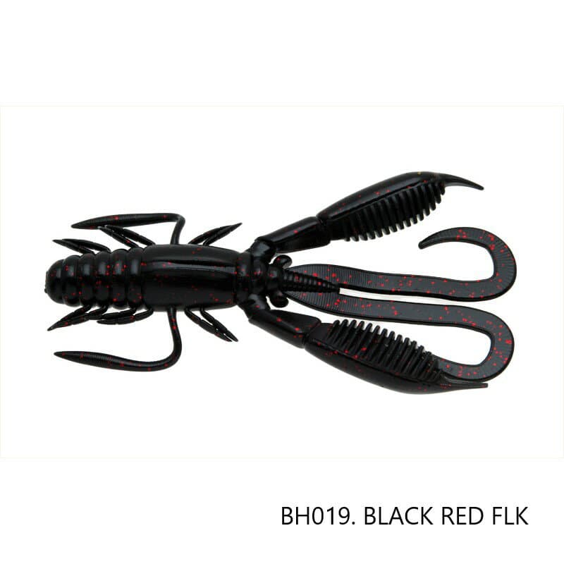 Raid Japan Battle Hog 3.8 inch #019 Black/Red Flake