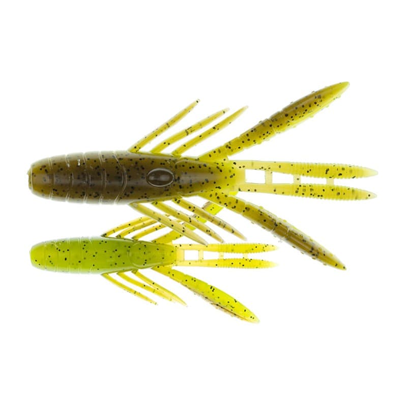 Imakatsu Worm Dynagone 3inch #S-482 Green Pumpkin/Chart