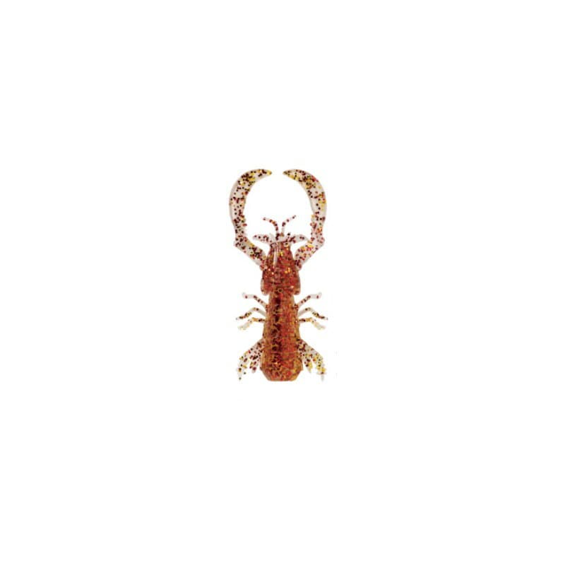 RUDIE'S Root Fish & Chinu Bite Shrimp 1.8 inch Red Gold Glitter