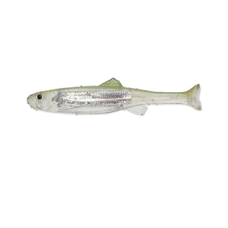 Imakatsu Worm Huddle Fat Fly elastomer 2.8inch Flush Plate Real Color #S-20 Smelt