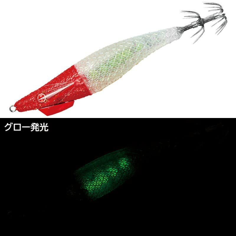 Gamakatsu Speed Metal Egidropper Slim 95F Red Head / Harawata Glow