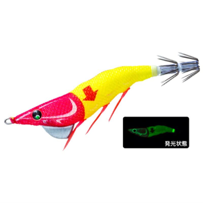 デュエル イージーフォール ↓(スローシンキング) 2.5号 LRY 夜光レッドイエロー / 釣具 釣り フィッシング