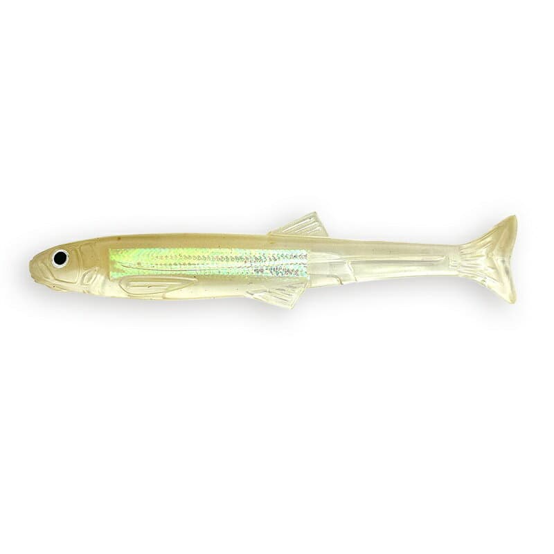 Imakatsu Worm Huddle Swimmer 4inch Flash plate #S-620 Ghost Smelt (Rainbow)