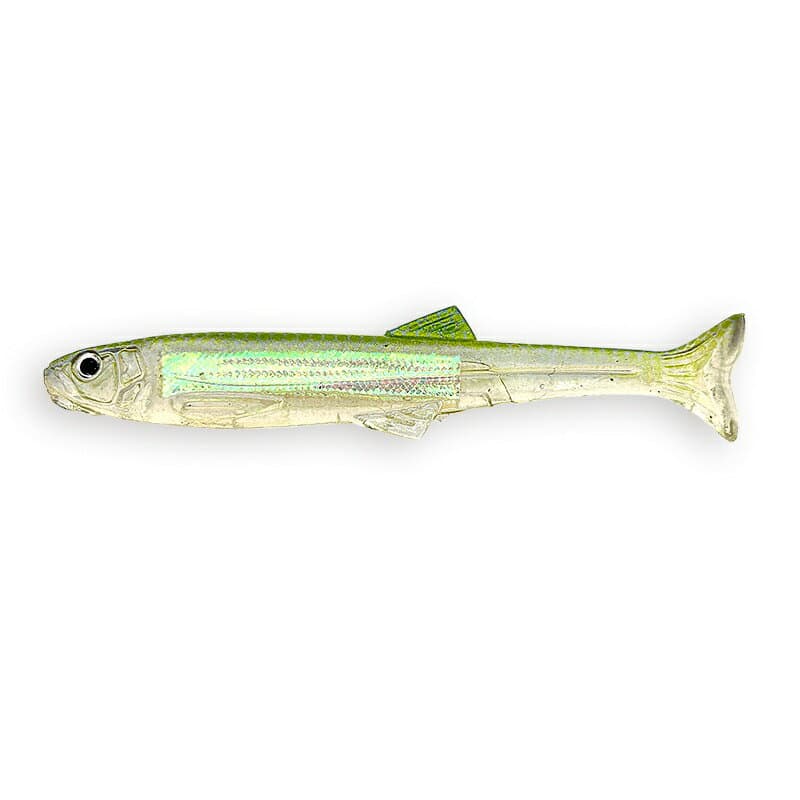 Imakatsu Worm Huddle Swimmer 4inch Flash plate & Real color #S-623 Smelt (Rainbow)