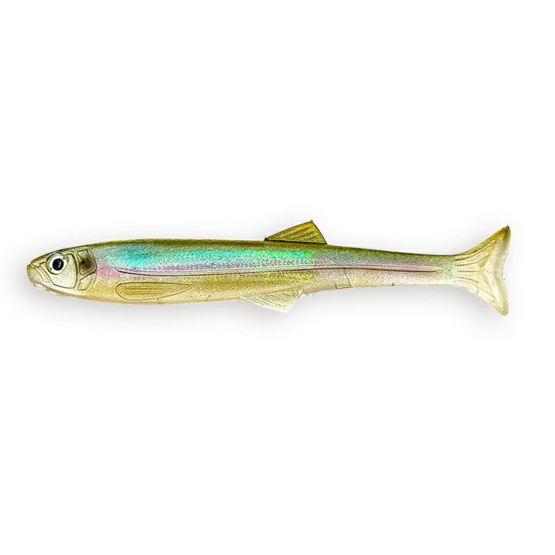 Imakatsu Worm Huddle Swimmer 4inch Flash plate & Real color #S-625 Real Imae Smelt (Rainbow)