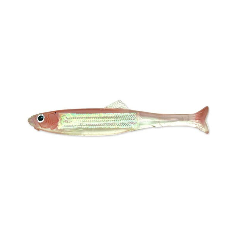 Imakatsu Huddle Fat Fly Elastomer 2.8 inch Flash Plate #S-622 Imae Smelt/Natural Berry (Rainbow)