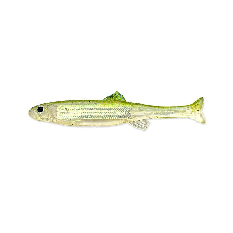 Imakatsu Worm Huddle Fat Fly elastomer 2.8inch Flash plate & Real color #S-623 Smelt (Rainbow)