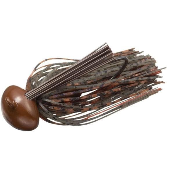 Evergreen Rubber Jig Reaction Football 1oz #124 Green Pumpkin Claw