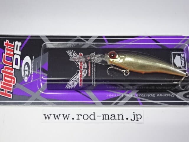 O.S.P Bass Lure High Cut DR-F SH04 Champagne Gold Black