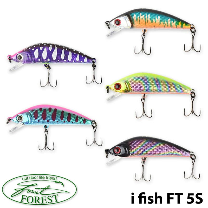 【FOREST】 フォレスト iFish FT 5S 5g アイフィッシュ フィールドチューン EXカラー ルアー フィッシングツール アウトドア