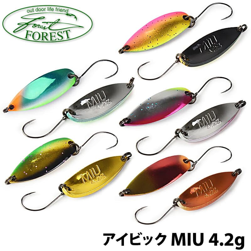 【FOREST】 フォレスト MIU ネイティブ 4.2g 厚板 限定カラー アイビック ルアー フィッシングツール アウトドア