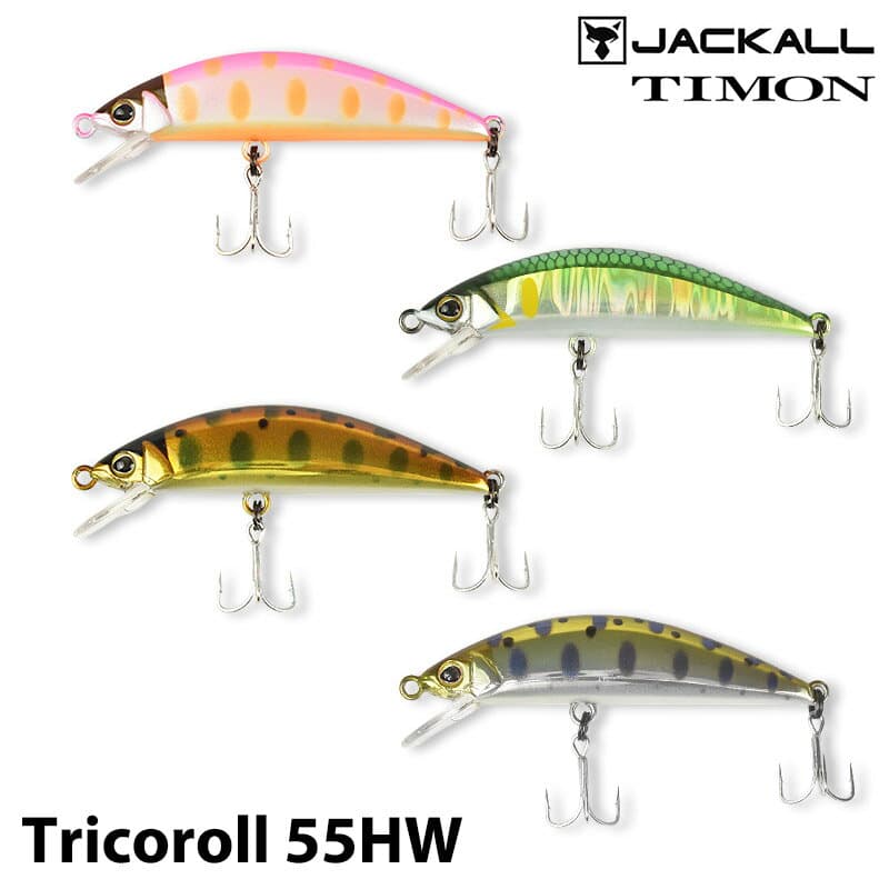 [TIMON] Timon Tricoroll 55HW Sinking - Reissue Tricoroll Lure - Jackall Fishing Tool Outdoor