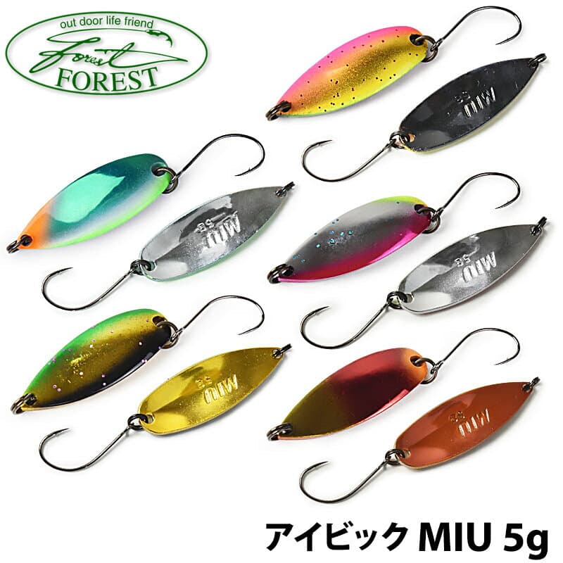 【FOREST】 フォレスト MIU ネイティブ 5g 限定カラー アイビック ルアー フィッシングツール アウトドア