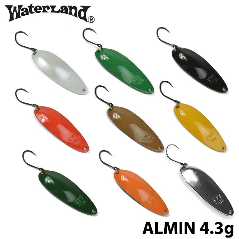 【WaterLand】 ウォーターランド アルミん 4.3g Bカラー トラウト スプーン 釣り フィッシングツール アウトドア
