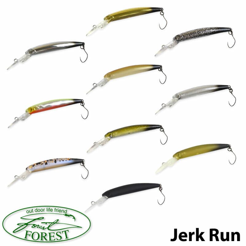 【FOREST】 フォレスト Jerk Run ジャークラン 50F 50mm ジャーキング専用ミノー ルアー フィッシングツール アウトドア