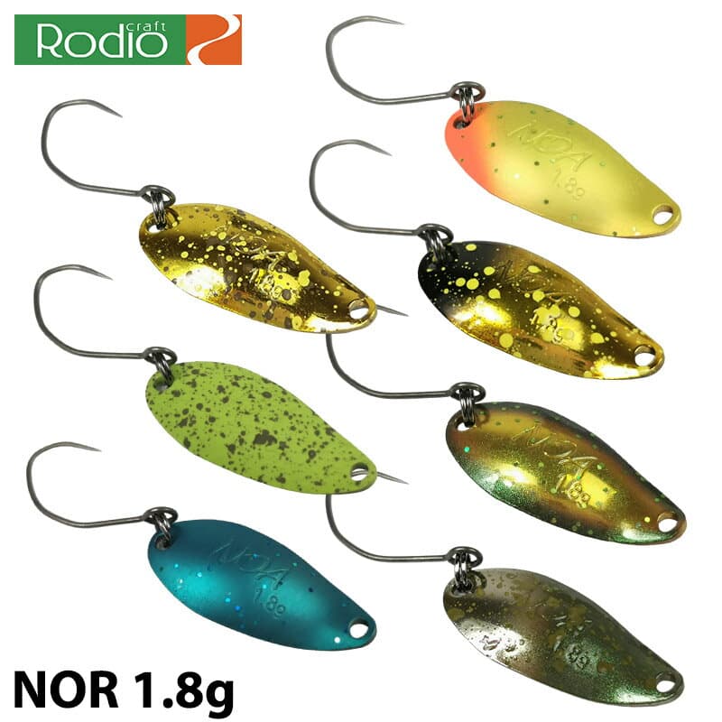 【Rodio Craft】ロデオクラフト NOA ノア 1.8g Bカラー トラウト スプーン 管釣り エリアフィッシング フィッシングツール アウトドア トラウト 渓流