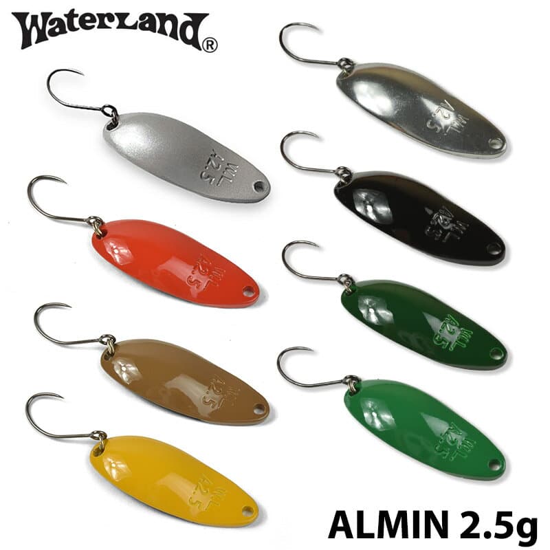 【WaterLand】 ウォーターランド アルミん 2.5g Bカラー トラウト スプーン 釣り アルミン フィッシングツール アウトドア 管釣り