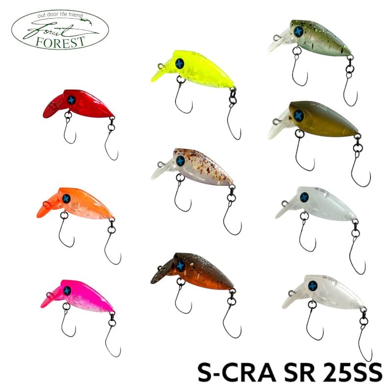 【FOREST】 フォレスト S-CRA エスクラ SR 25SS シンキング エリアトラウト クランクベイト ルアー フィッシング 釣り エリアフィッシング 釣り堀 フィッシングツール アウトドア