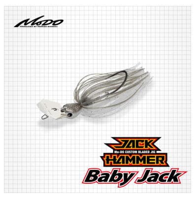 Evergreen Bladed Jig Jack Hammer Baby Jack 1/4oz #02 White Chart