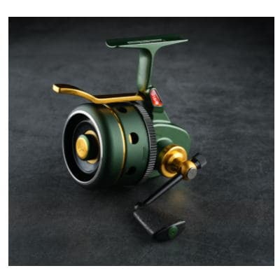 五十鈴工業　TU-01v+　グリーンゴールド　Green/Gold　トライアングル　スピンキャストリール　アンダースピンリール
