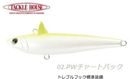 Tackle House Seabass Lure Rolling Bait 66 #02 PW Chartback
