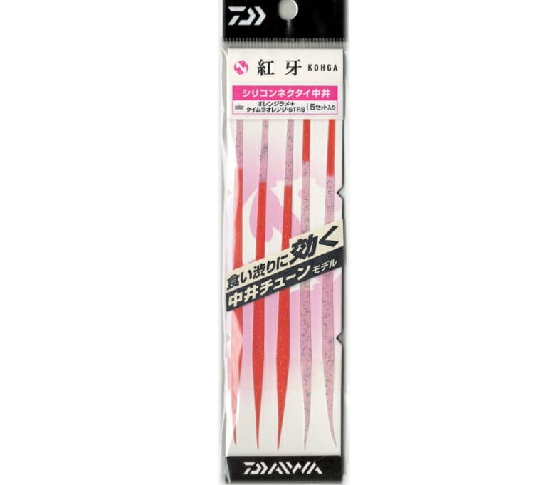 Daiwa 21 Kohga Silicone Necktie Nakai Tune STR Slim Orange Glitter + Keimura Orange
