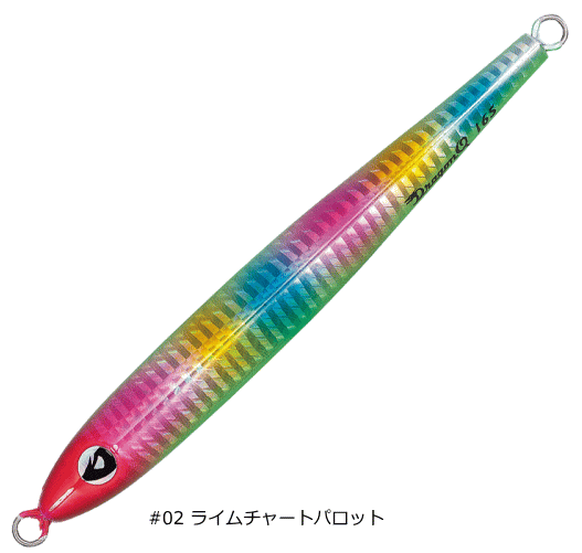 Valleyhill Dragon Q Metal Slim 130g #02 Lime Chart Parrot
