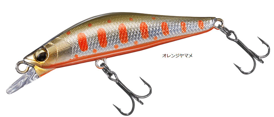 ダイワ シルバークリークミノー ダートカスタム 53S #オレンジヤマメ｜トラウト ルアー 釣具【メール便発送】