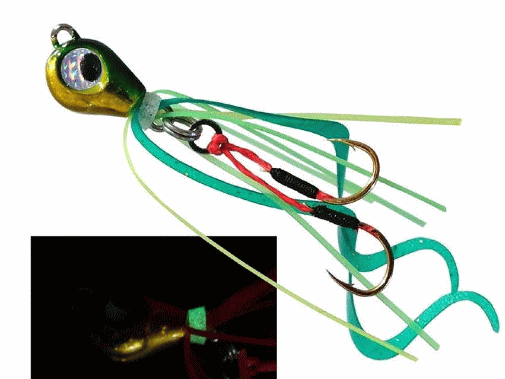 ルーディーズ 魚子ラバ 15g #ミドキン｜穴釣り タイラバ 鯛ラバ 【メール便発送】